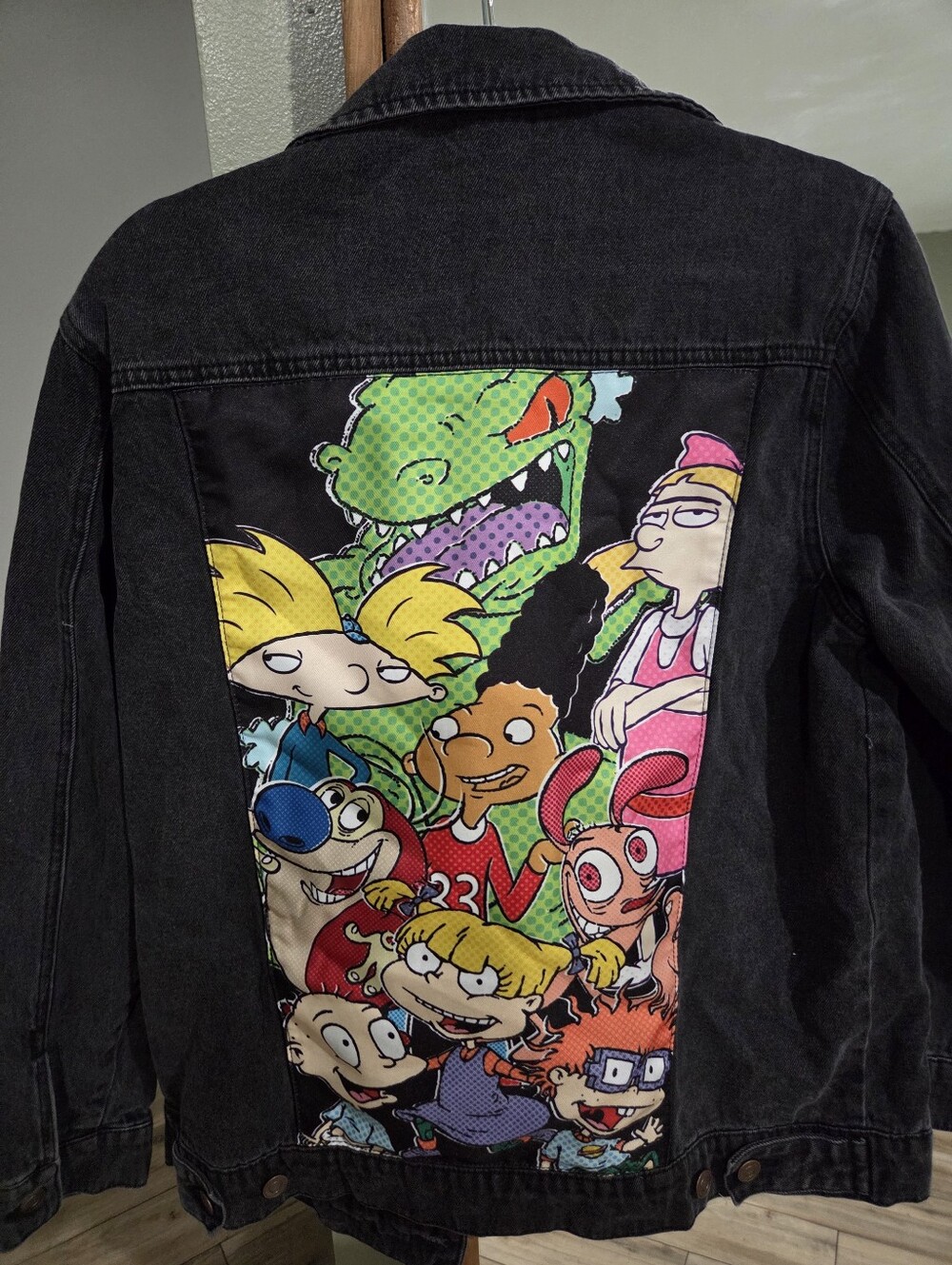 Nickelodeon Black Washed Denim Jacket 100% Cotton